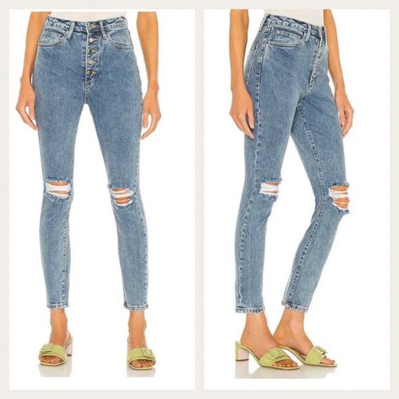 WeWoreWhat The Danielle High Rise Distressed Jeans Size 30 - Picture 12 of 12